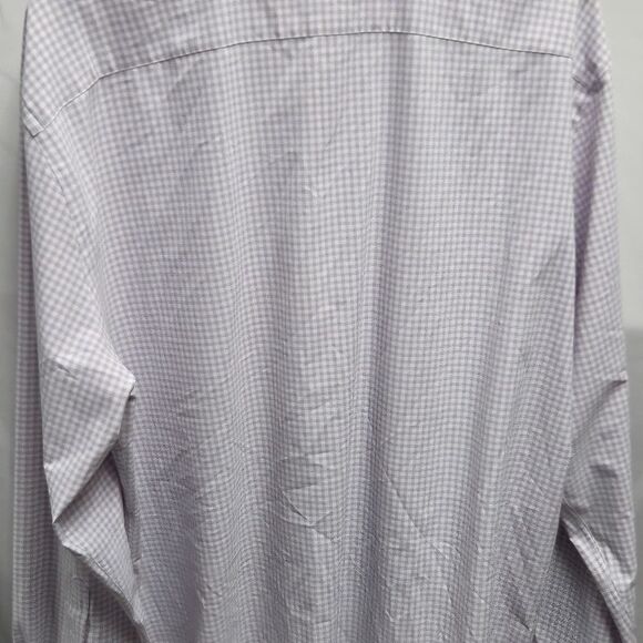 Peter Millar Summer Comfort Purple Performance Gingham Button Down Shirt Size XL - Picture 4 of 10